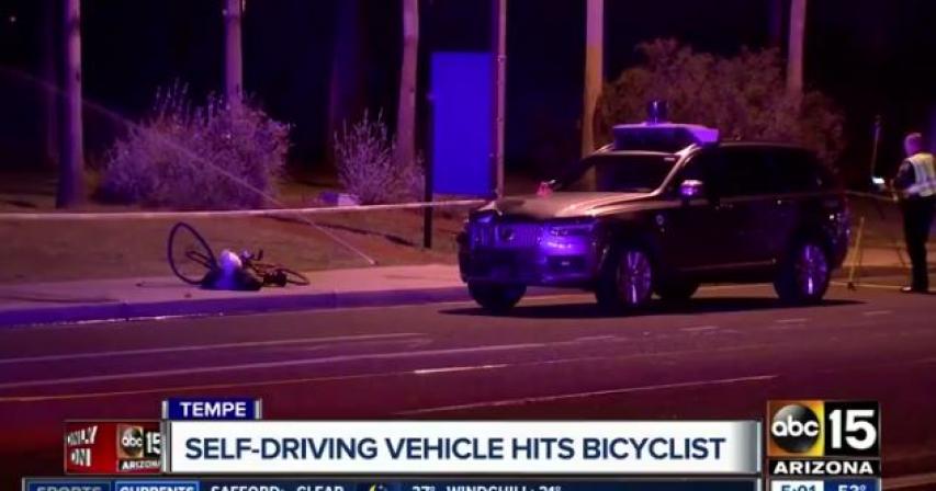 UBER autonomous car kills American woman