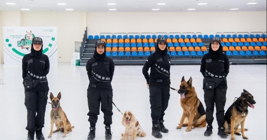 These are Dubai Police's female K-9 trainers