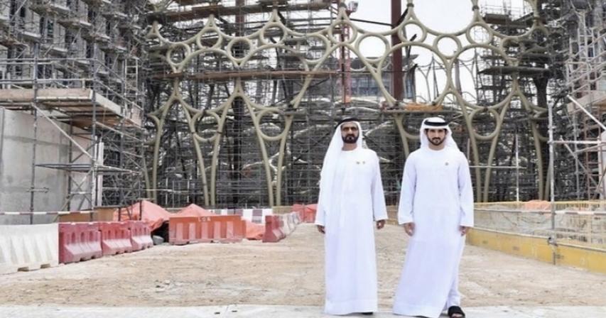 Sheikh Mohammed visits Dubai Expo 2020 site