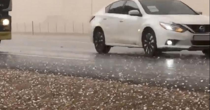 Is it normal to have hail during summer in UAE?