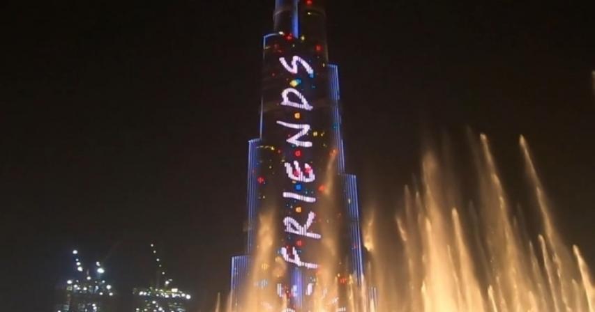 When Burj Khalifa lit up for Friends