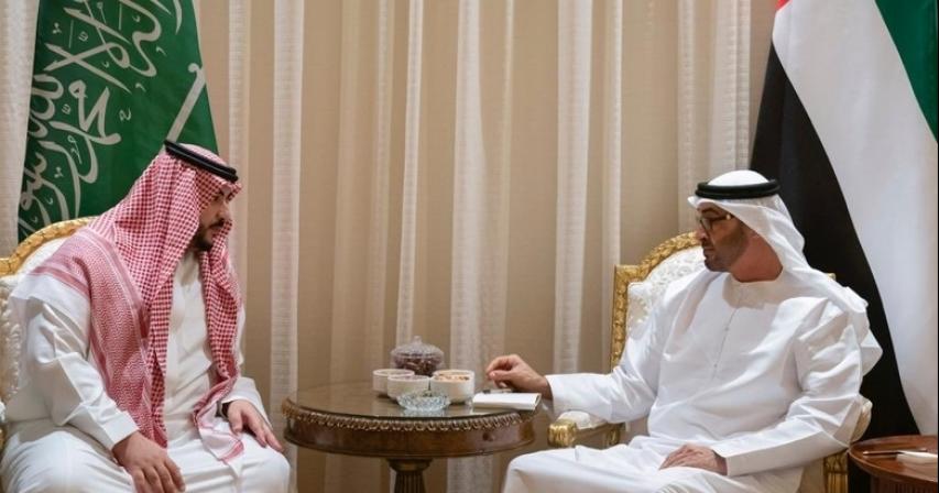Sheik Mohamed container Zayed meets Saudi Deputy Minister of Defense in UAE