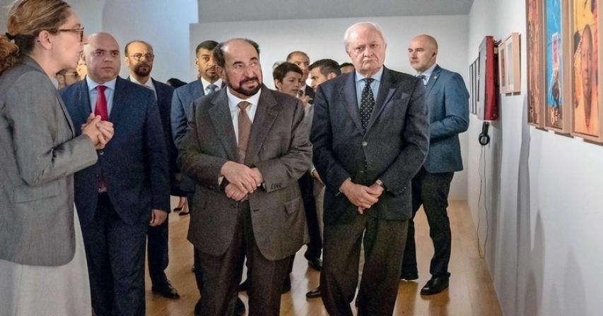 Sheik Dr Sultan lands in Spain on social visit