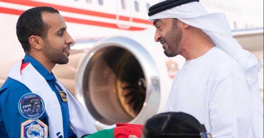 Space explorer Hazzaa AlMansoori gets legend's greeting in UAE