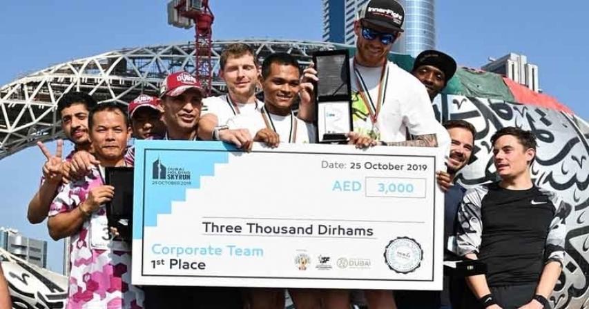 500 sprinters scale 52 stories of Dubai high rise in record time
