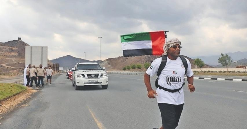 54-year-old Emirati walks 350km to prove love for UAE