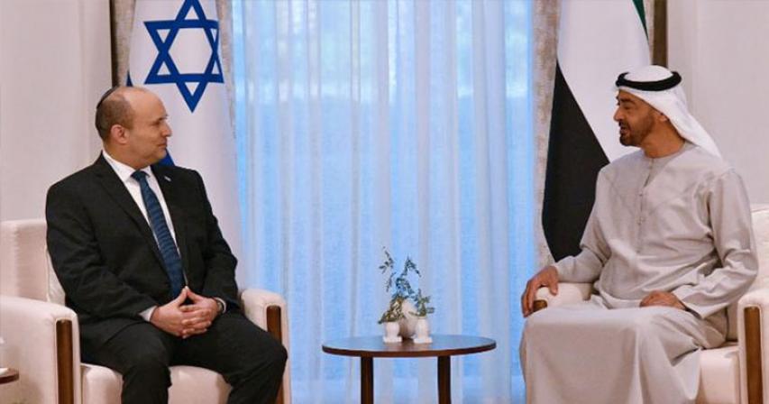 Israeli Prime Minister meets UAE Crown Prince at palace in Abu Dhabi