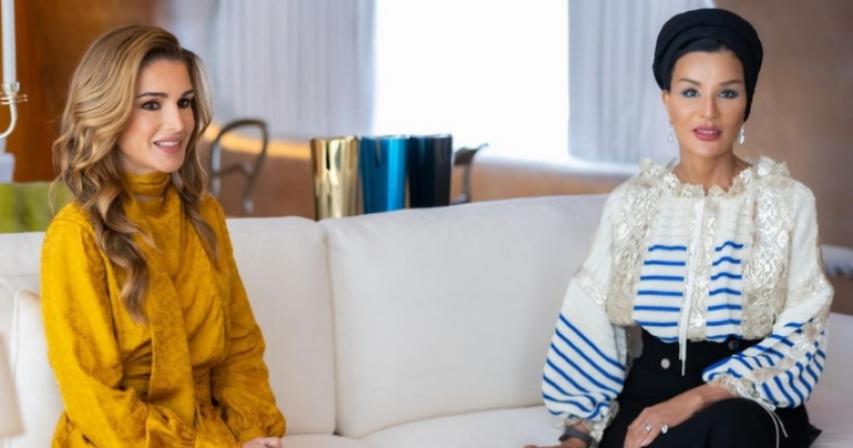 Sheikha Moza and Princess of Wales wears