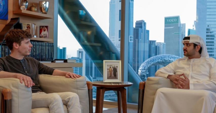 Dubai: Sheikh Maktoum meets with Sam Altman, CEO of OpenAI