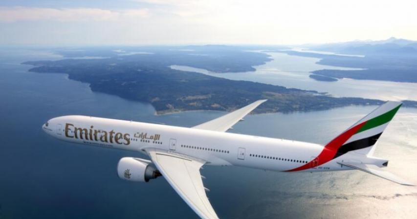 Emirates flight to Dubai