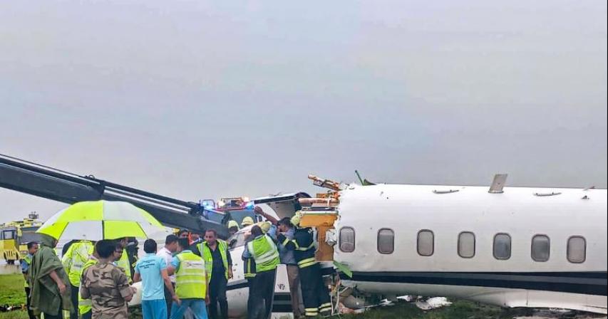 Dubai's flight redirected to the runway at Mumbai airport