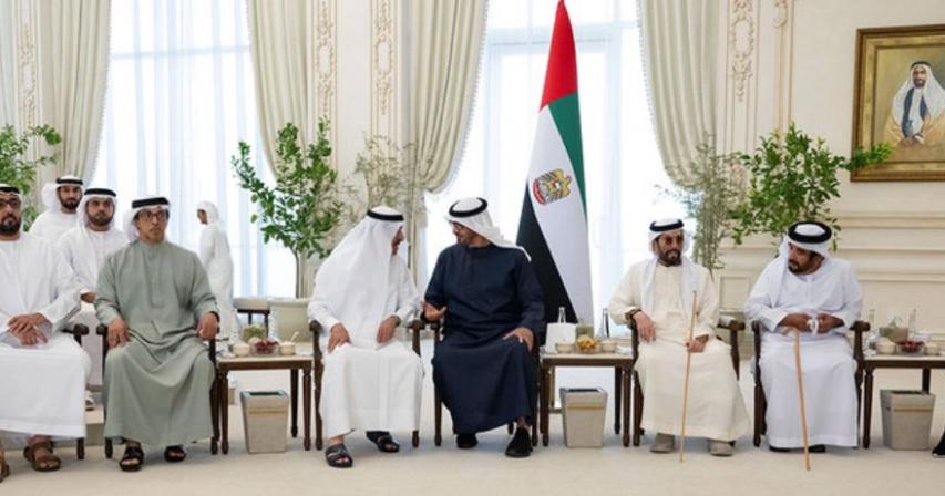 UAE President Welcomes Umm Al Quwain Ruler at Qasr Al Bahr