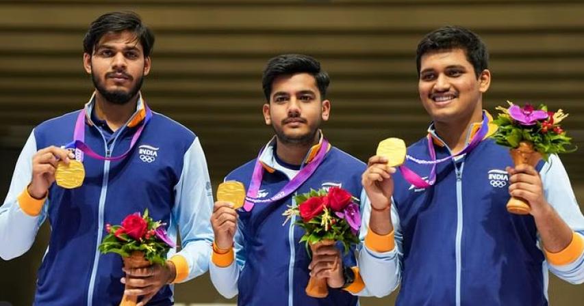 India won their first gold medals at the Asian Games on day two