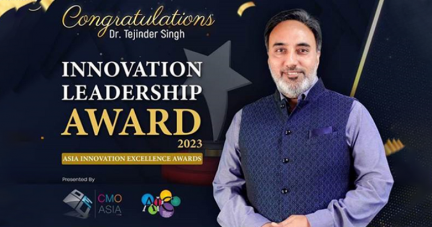 Asia Innovation Excellence Awards Recognizes Dr. Tejinder Singh for Innovation Leadership