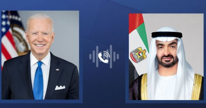 UAE and US presidents prioritize civilian protection