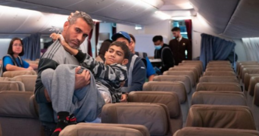 emotional journey as the UAE evacuates wounded Palestinian children