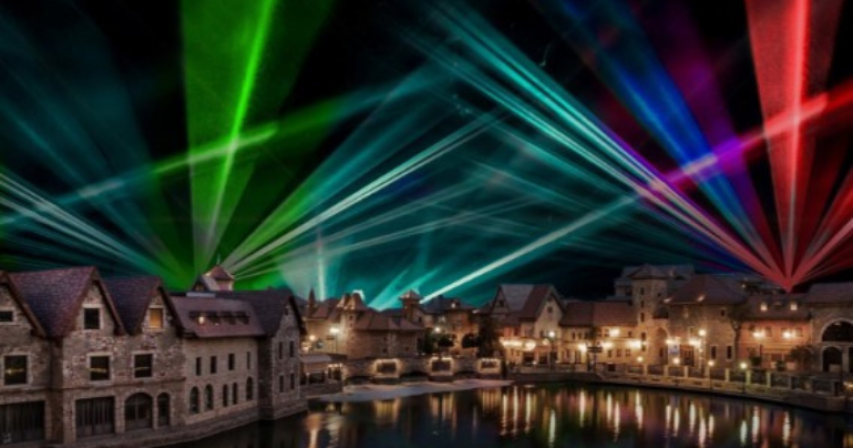 UAE National Day Laser Spectacle at Dubai Parks and Resorts
