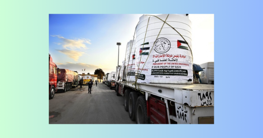 UAE help aid convoy to Gaza