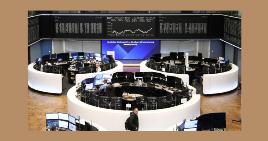 European shares record high