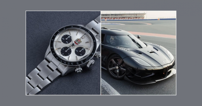 Dubai auction rare cars watches