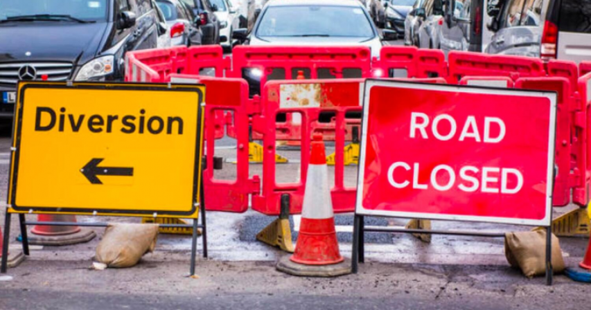 E11 road closure Abu Dhabi 