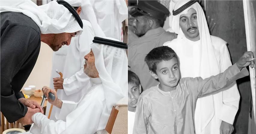 UAE President spots childhood teacher in crowded hall, greets him in heartwarming gesture