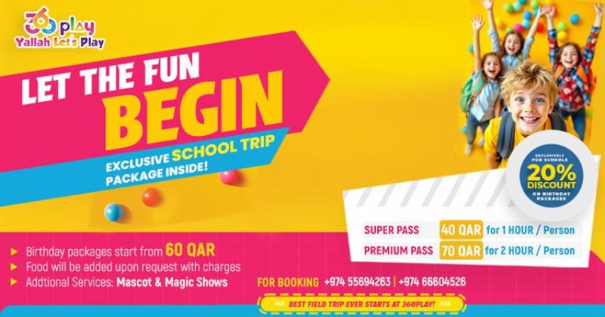 360 Play Qatar School Trip Package - Educational Entertainment for Kid