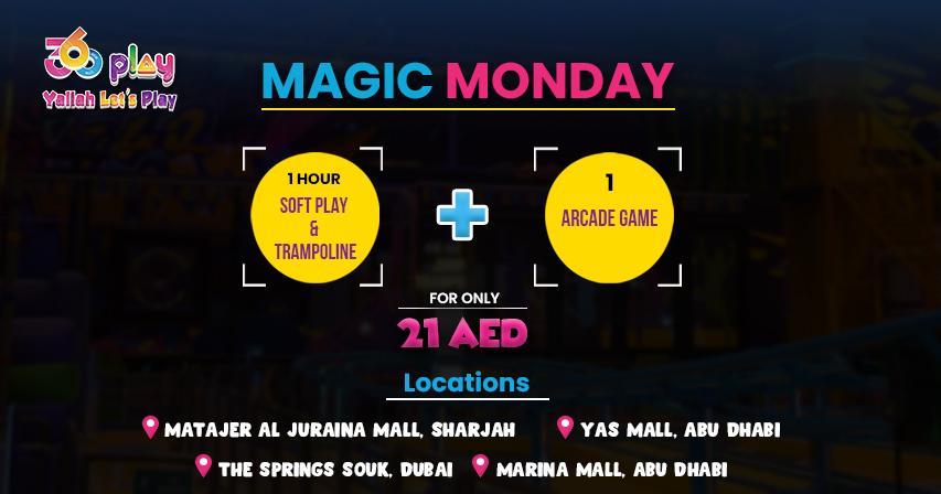 Jump and Laugh - Play Area Magic Monday Offer in the UAE