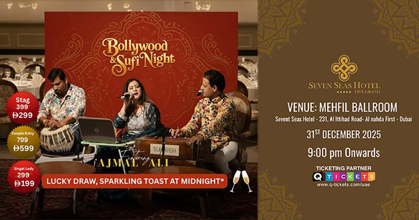 Bollywood & Sufi Night New Year Eve’s Royal Grand Gala Dinner