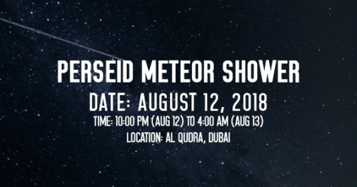 Watch Perseid Meteor Shower Live in Dubai