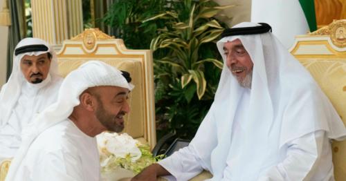 Images show rarely seen UAE ruler greet sheikhs for Ramadan