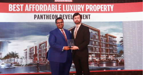 Pantheon Development wins ‘Best Affordable Luxury Property” award by Arabian Business