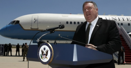 Mike Pompeo arrives in Saudi Arabia for Iran crisis talks