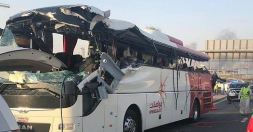 Height barrier that caused Dubai bus crash violated GCC laws, defence lawyers claim