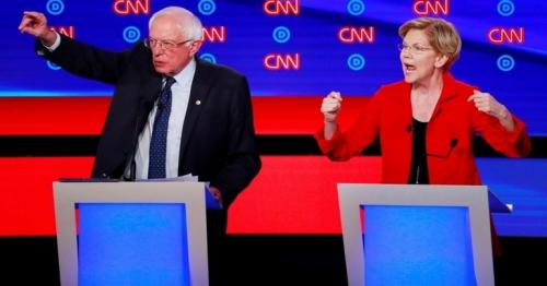 Warren and Sanders vs moderates: Liberals under fire in second debate