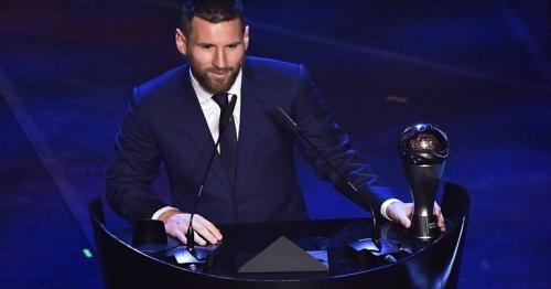 Messi wins Fifa Player of the Year as Ronaldo skips ceremony