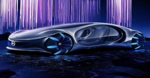 Fishy... Mercedes-Benz unveils an Avatar-themed concept car - and it has scales on the body!