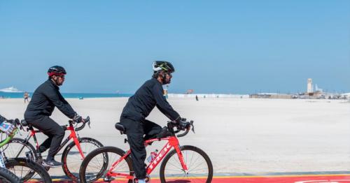 Sheikh Mohammed takes bicycle ride on brand new Jumeirah cycling lane
