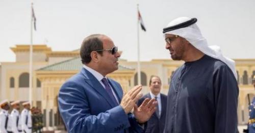 A warm welcome as UAE President Sheikh Mohamed greets Egypt's President Abdel Fattah El Sisi in Abu Dhabi