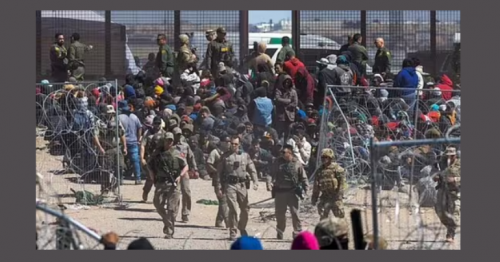 Chaos along US border in Texas, illegal immigrants tear down border fencing and assault guards