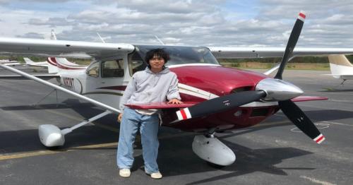 19-year-old pilot flies solo to Dubai, raising $1M for cancer